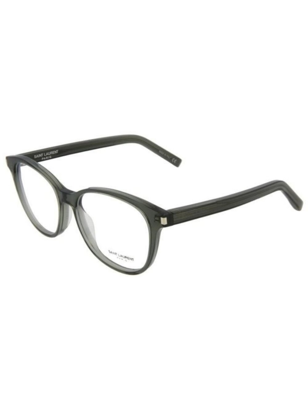 New Saint Laurent Unisex Round/Oval Shiny Dark Olive Fashion Designer Sunglasses
